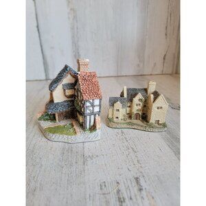 Cottage core house Cobblestone home‎ decor figure set vintage